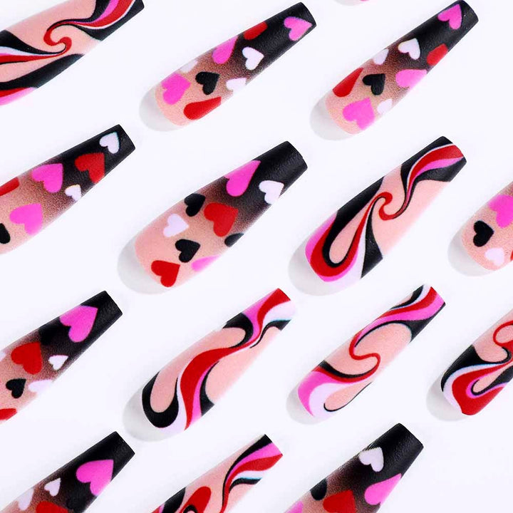 Creative Heart Pattern Art Nails Stornfield