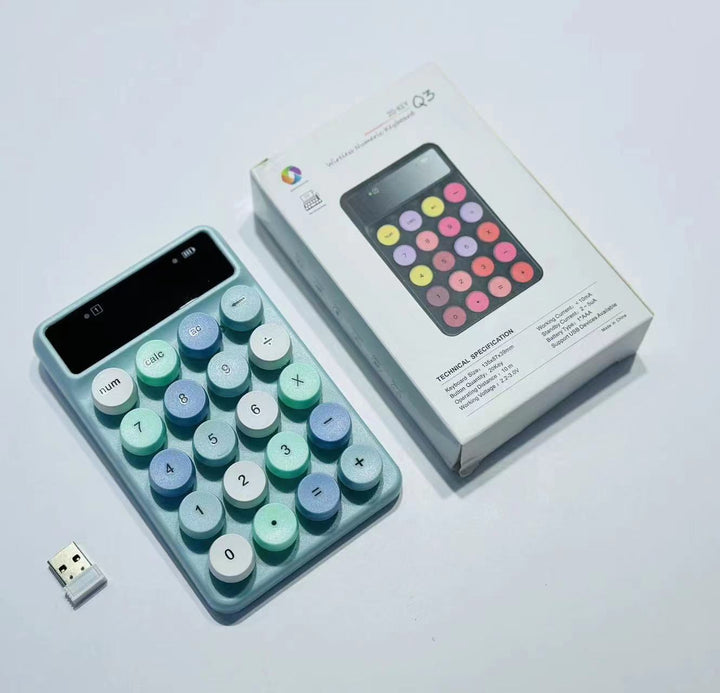 Wireless Retro Calculator Keyboard Stornfield