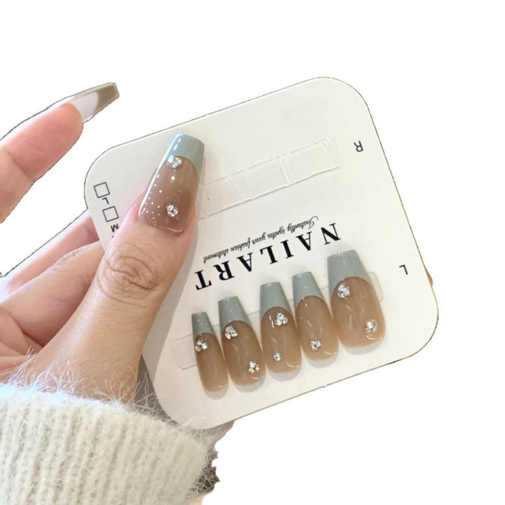Luxury Crystal-Embellished Press-On Nail Set Stornfield