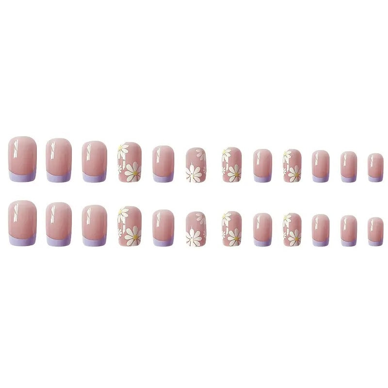 Floral Design Press-On Nail Set Stornfield