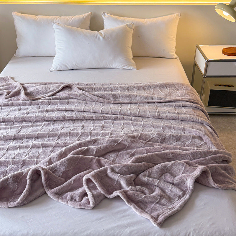 Cozy Textured Throw Blanket