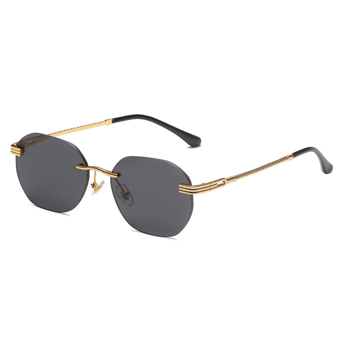 Women's stylish geometric sunglasses with decorative metal frame Stornfield