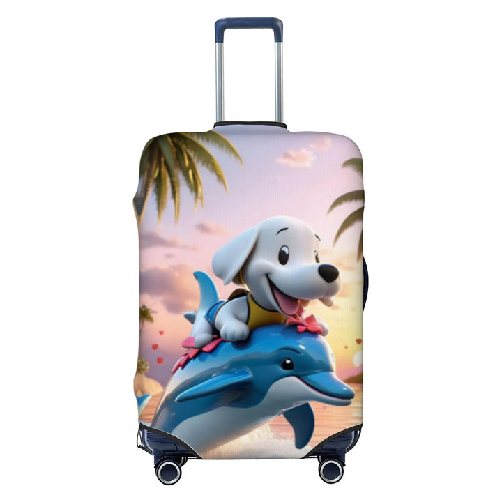 Ladies nan elastic suitcase cover with motif print, water-repellent and tear-resistant, with handle and telescopic opening Stornfield