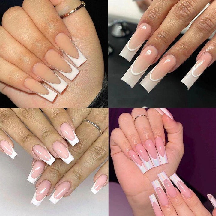 Elegant French Tip Nail Art Enhancements Stornfield
