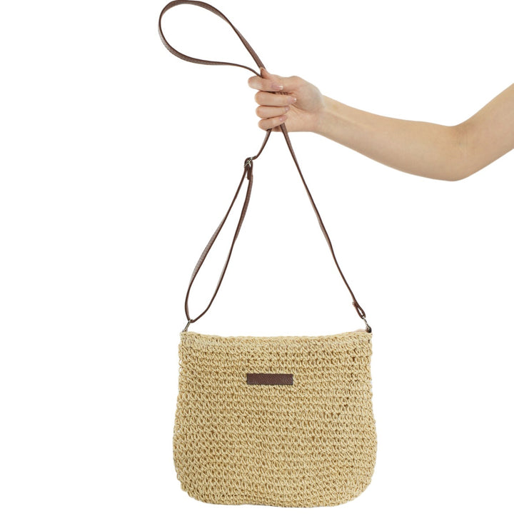 Handcrafted Rattan Crossbody Bag Stornfield