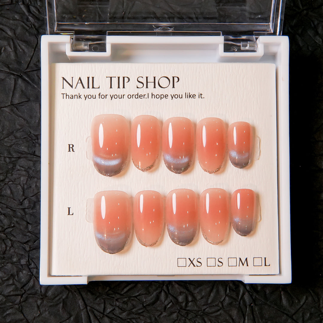 Ombre French Press-On Nail Tips