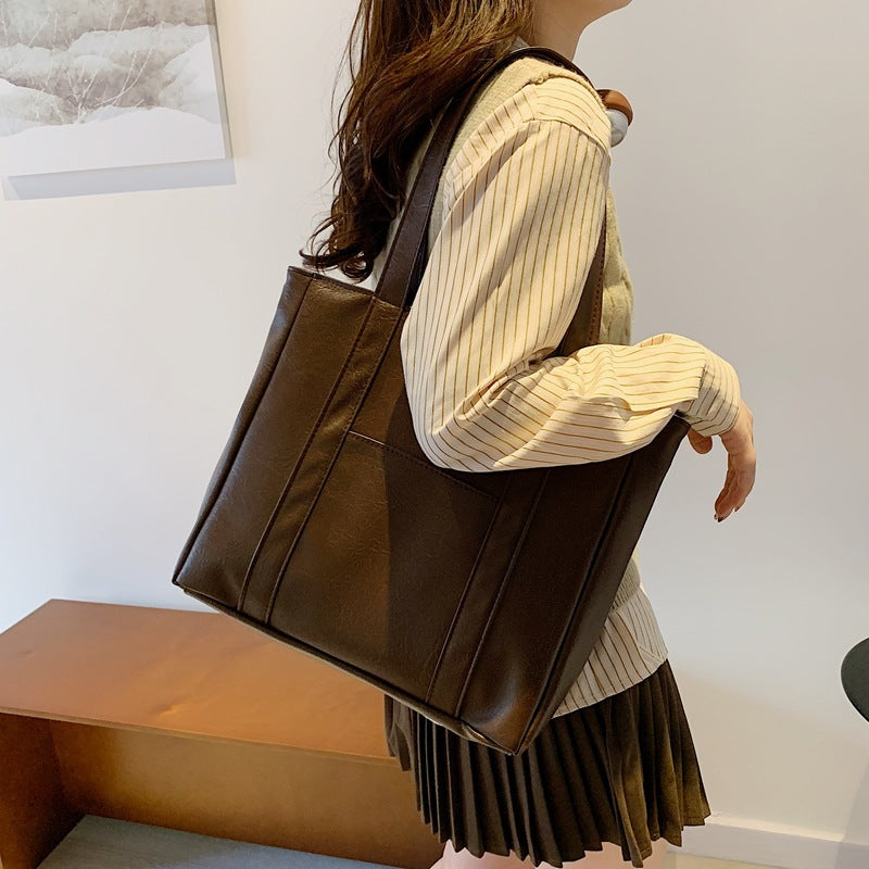 Classic Faux Leather Tote Bag Stornfield