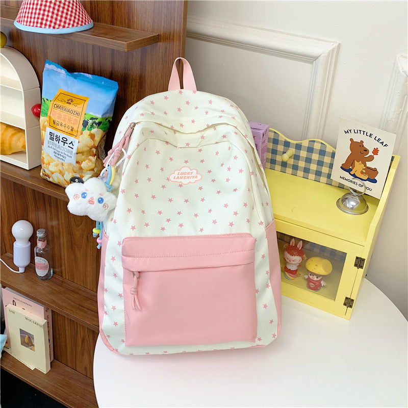Star Patterned Casual Backpack Stornfield