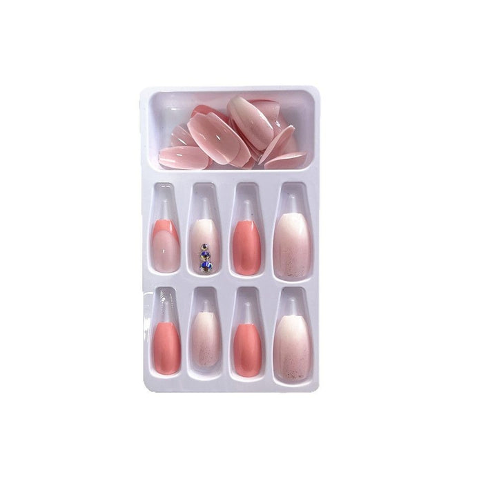 Elegant artificial nails with glitter accents and gradient Stornfield