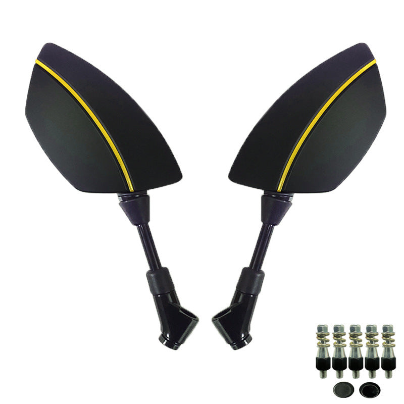 Motorcycle Mirror Set with Aerodynamic Design and High Stability Stornfield