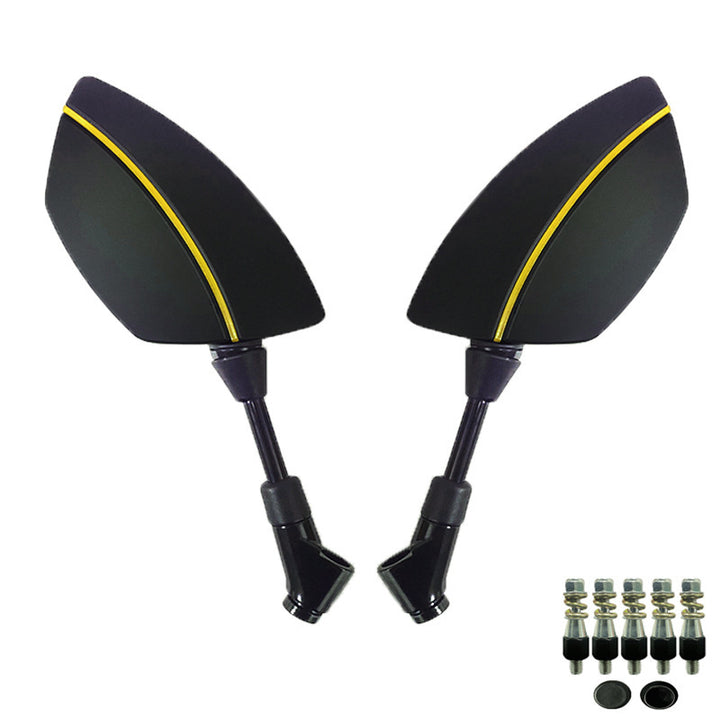 Motorcycle Mirror Set with Aerodynamic Design and High Stability Stornfield