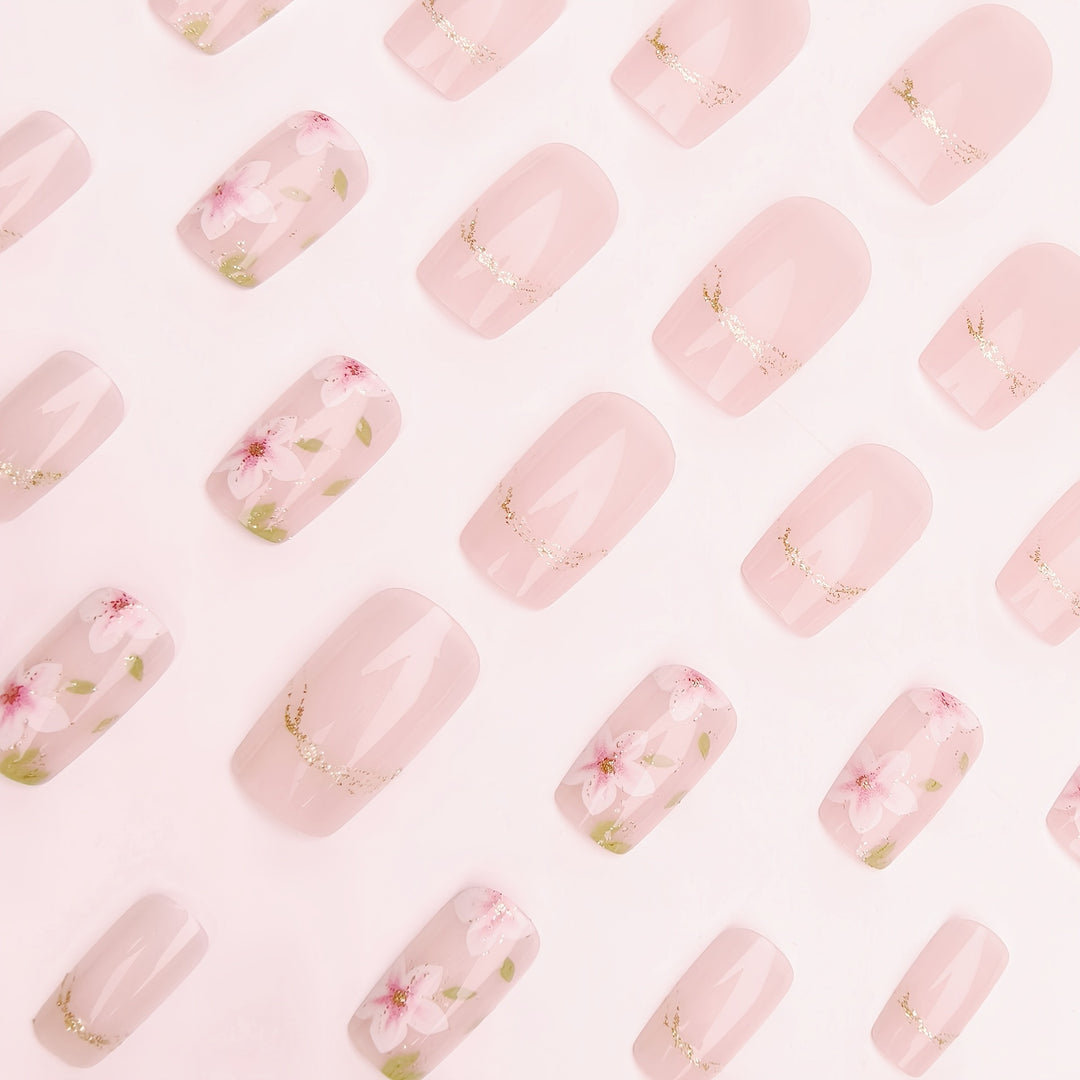 Artificial nails with delicate floral accents Stornfield