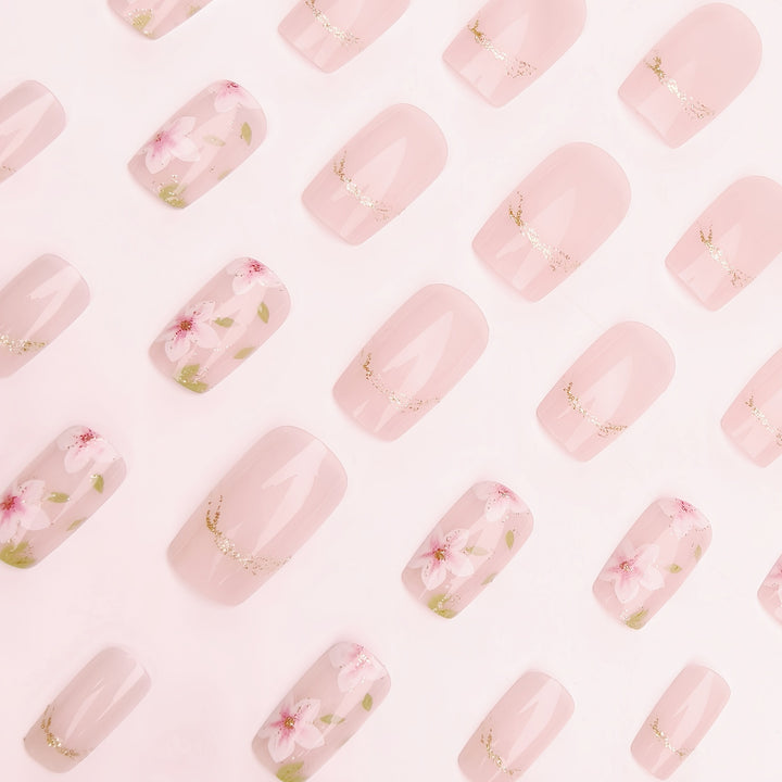 Artificial nails with delicate floral accents Stornfield