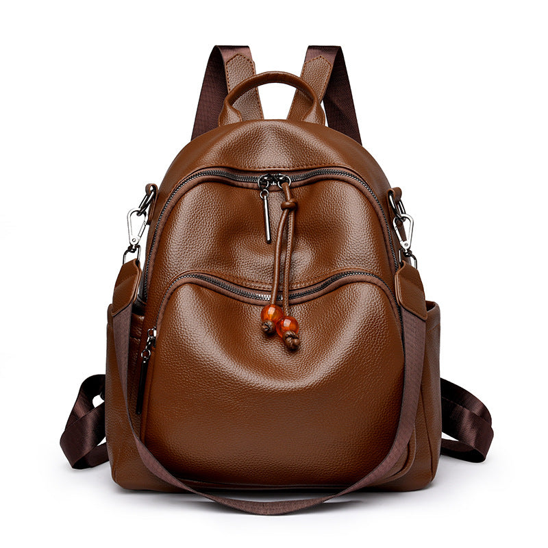 Premium Leather Travel Backpack Stornfield