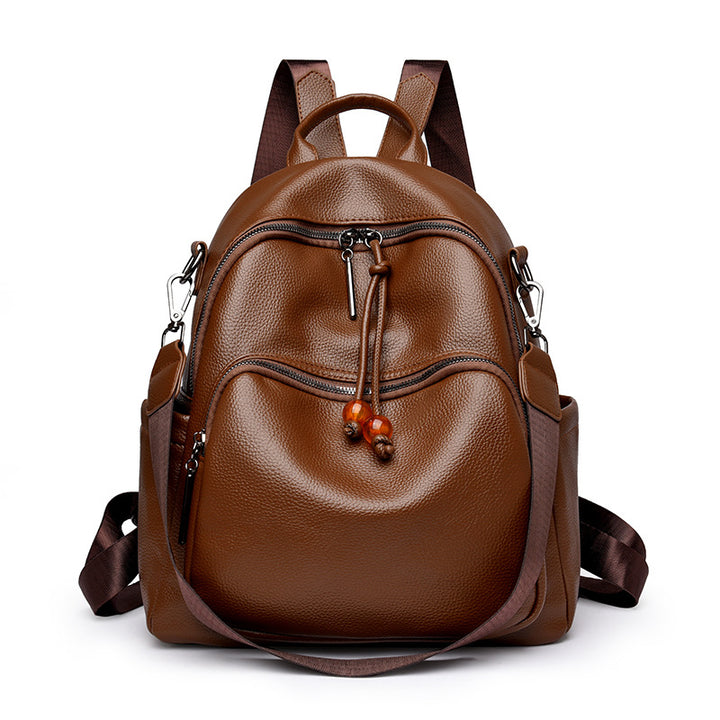 Premium Leather Travel Backpack Stornfield