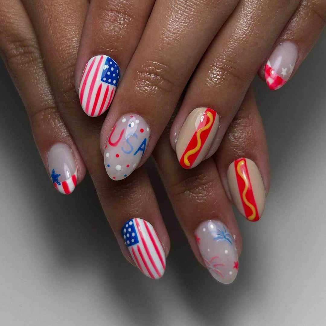 Patriotic Themed Nail Art Kit