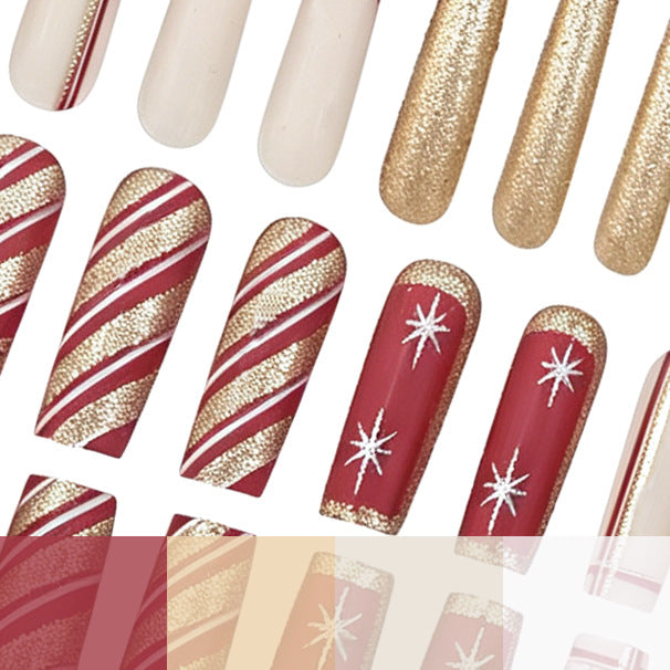 Festive Themed Acrylic Nail Art Stornfield
