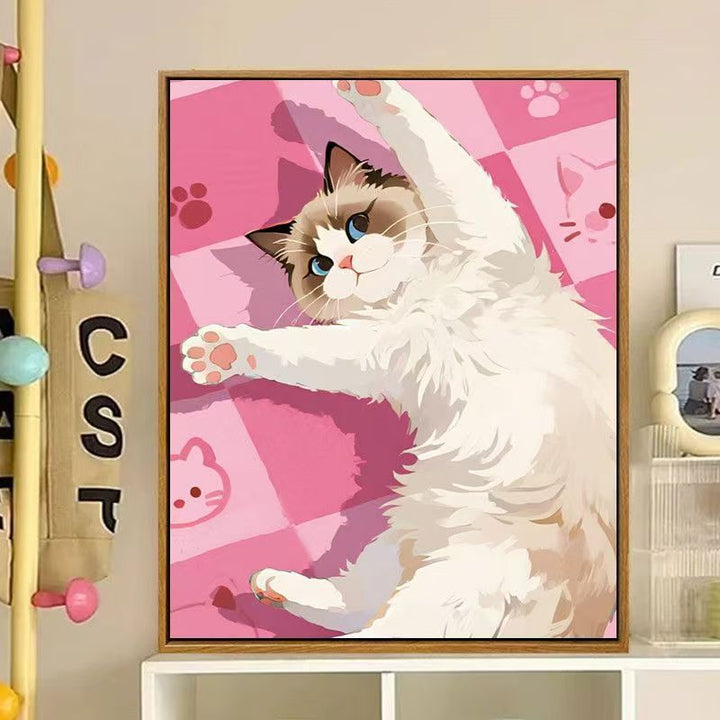 Cute Cat-Themed Decorative Canvas Art Stornfield