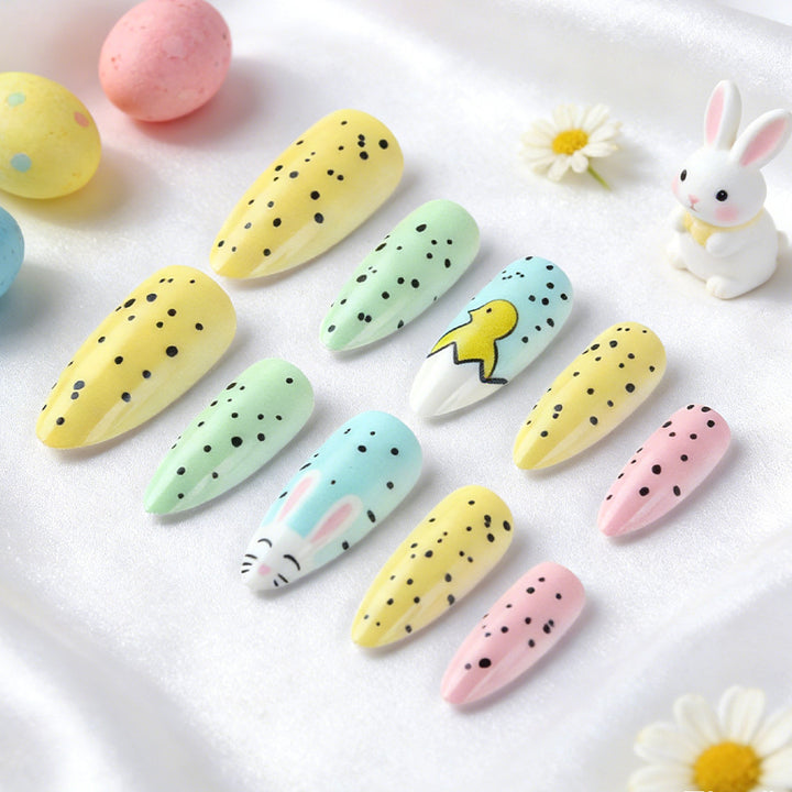 Playful Themed Press-On Nails Stornfield
