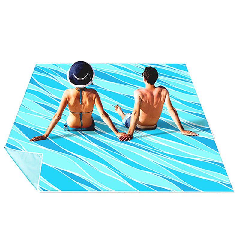 Beach blanket with colorful turtle pattern Stornfield