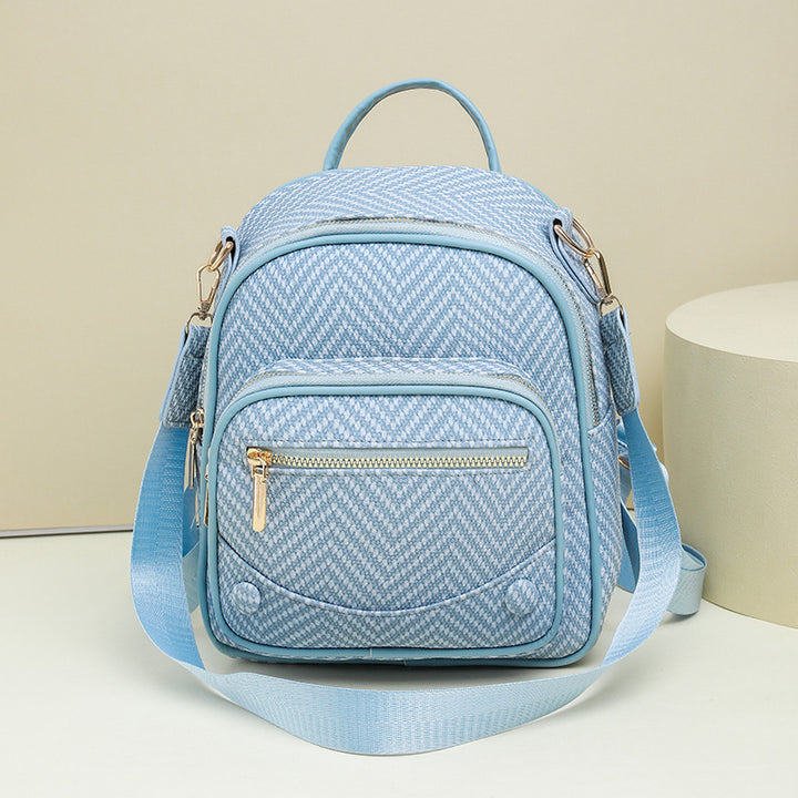 Multi-Functional Herringbone Pattern Backpack Stornfield