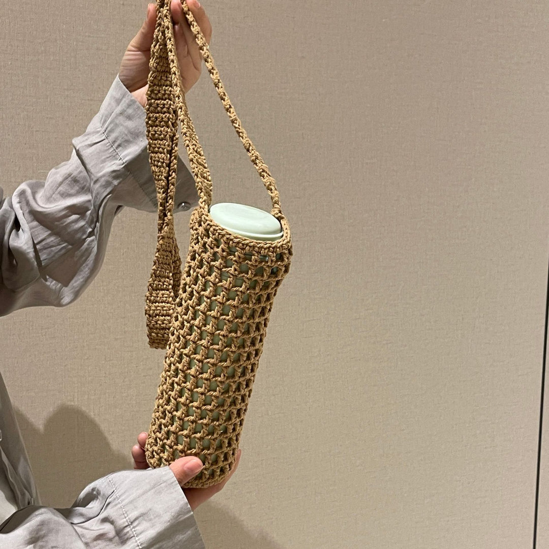 Hand-knotted bottle carrier Stornfield