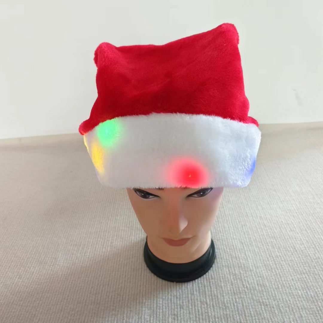 Bright Christmas hat made of plush