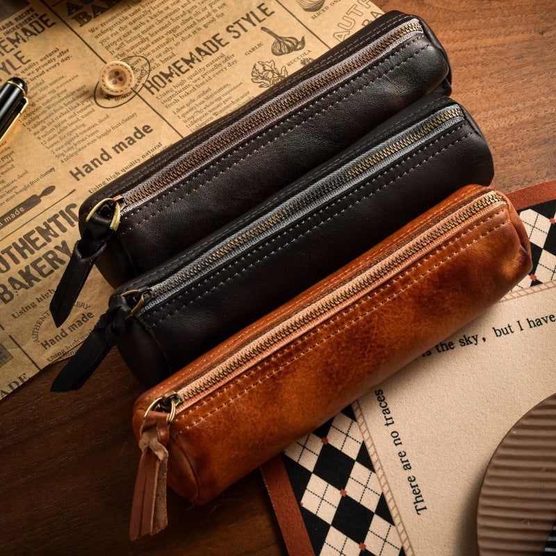 Stylish Leather Pencil Case