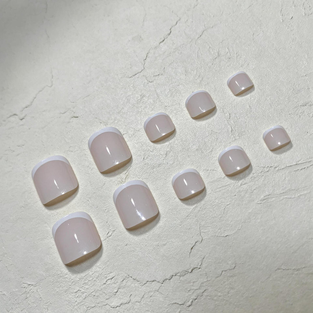 Elegant French Tip Pedicure Kit Stornfield