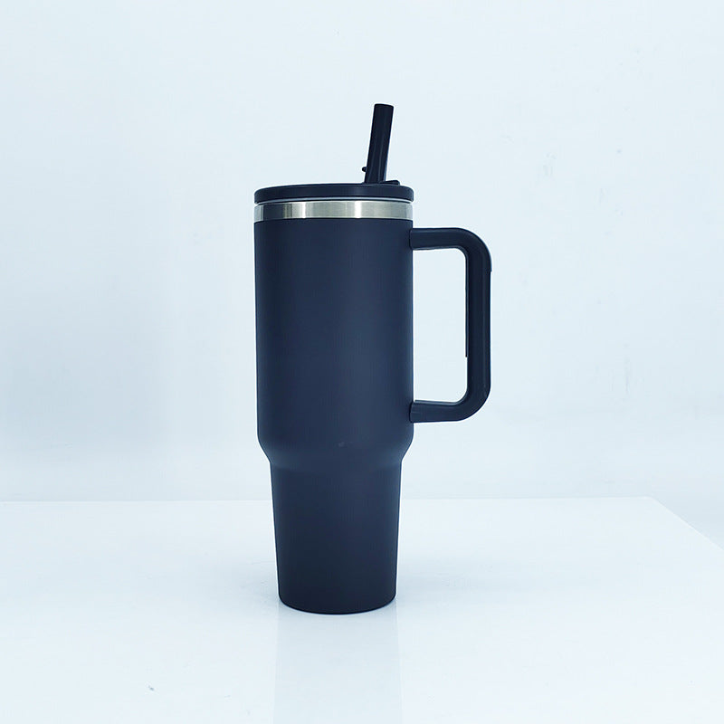 Women's insulated mug with sturdy handle and straw Stornfield