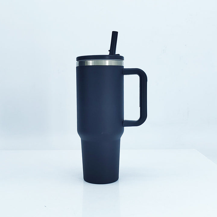 Women's insulated mug with sturdy handle and straw Stornfield