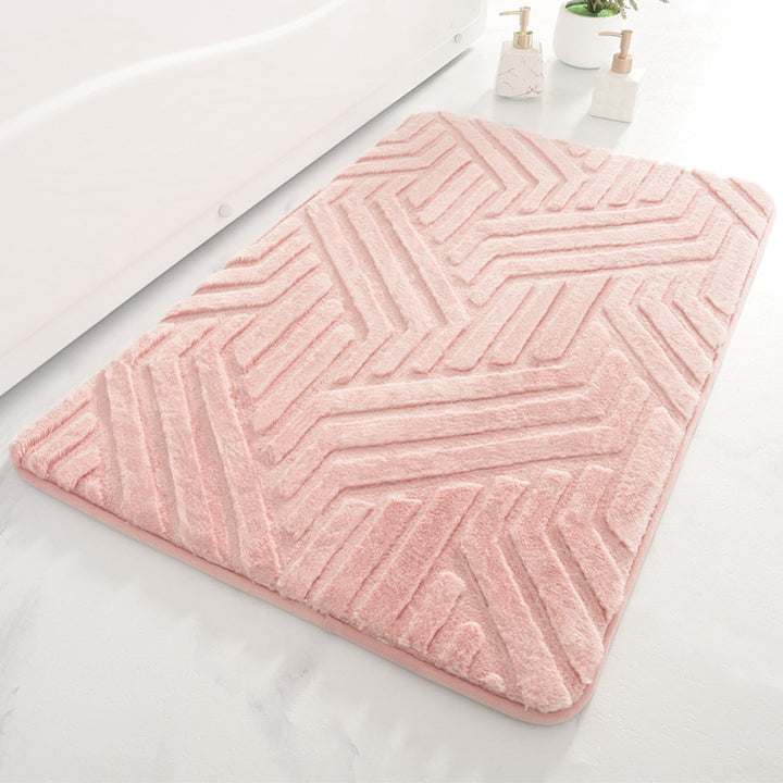Chevron Textured Bath Mat