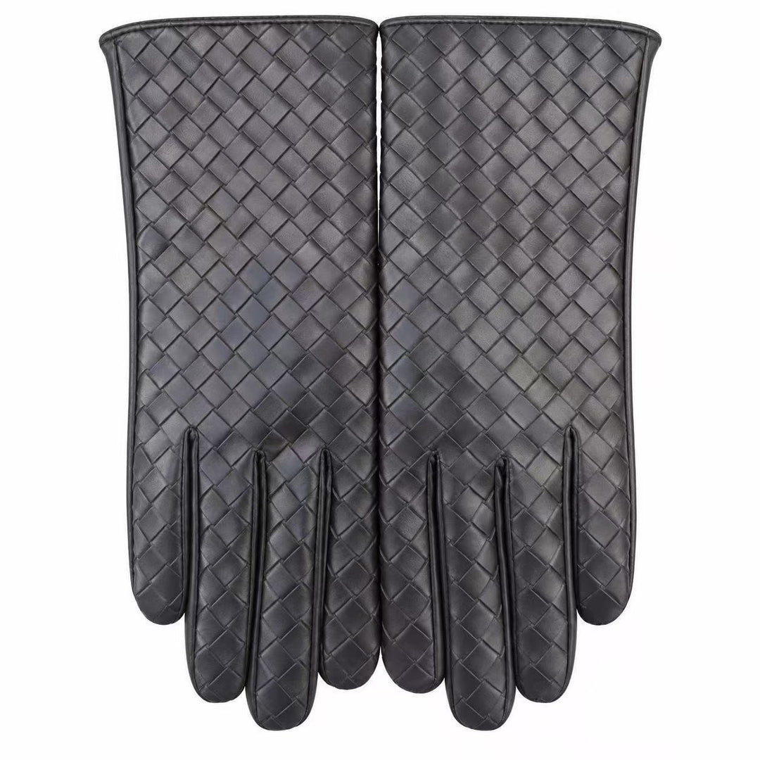 Premium Woven Leather Gloves Stornfield
