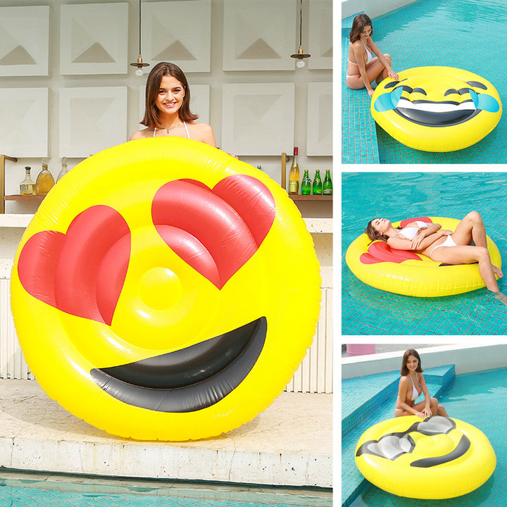 Women Inflatable Emoji Swim Ring Stornfield