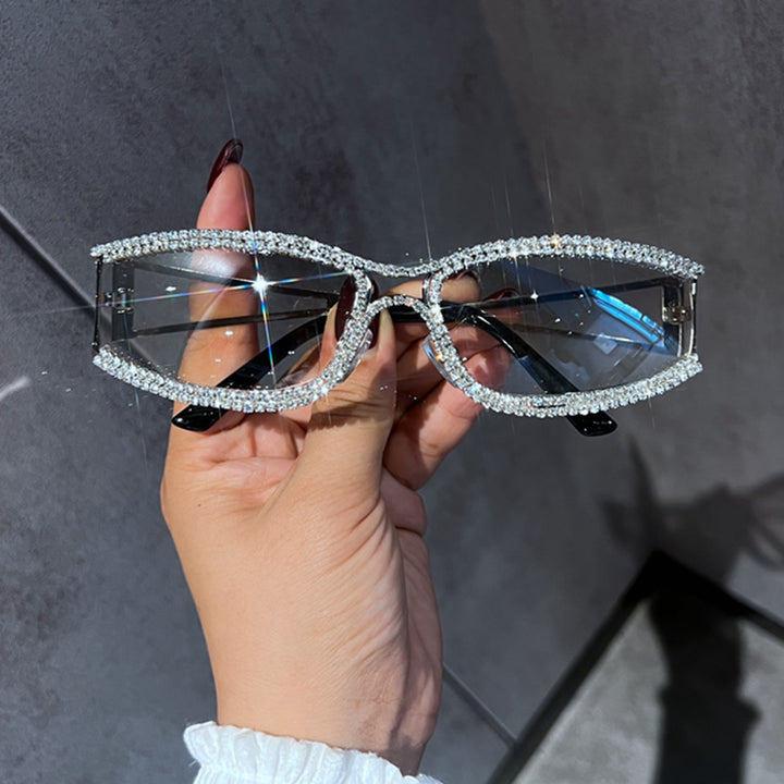 Ladies Glamorous Vintage Sunglasses with Rhinestone Trim Stornfield