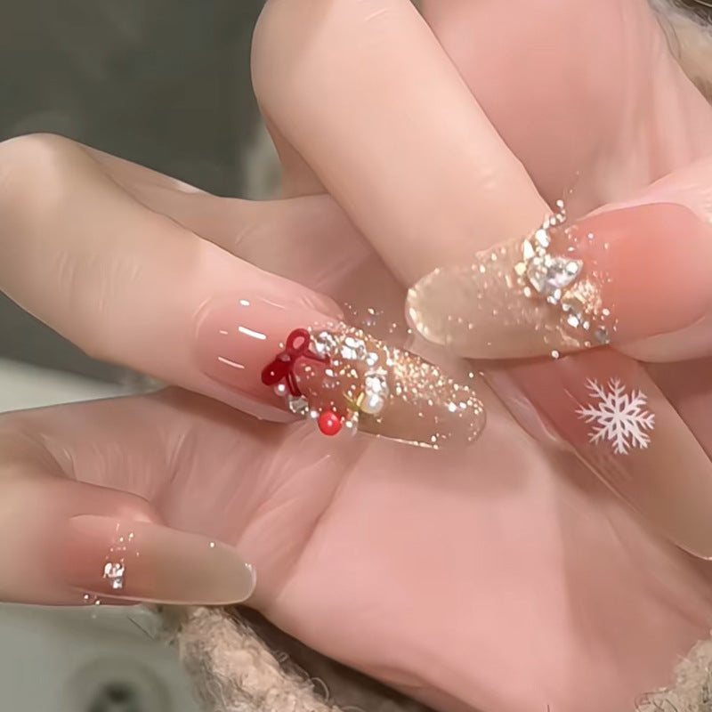 Artificial nail set with festive design Stornfield