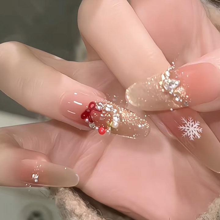 Artificial nail set with festive design Stornfield