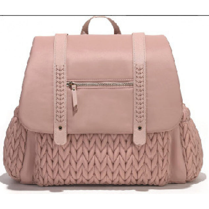 Padded backpack with braided design Stornfield