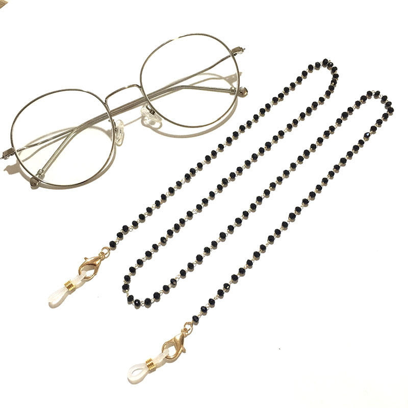 Glasses holder jewelry made of crystal beads Stornfield