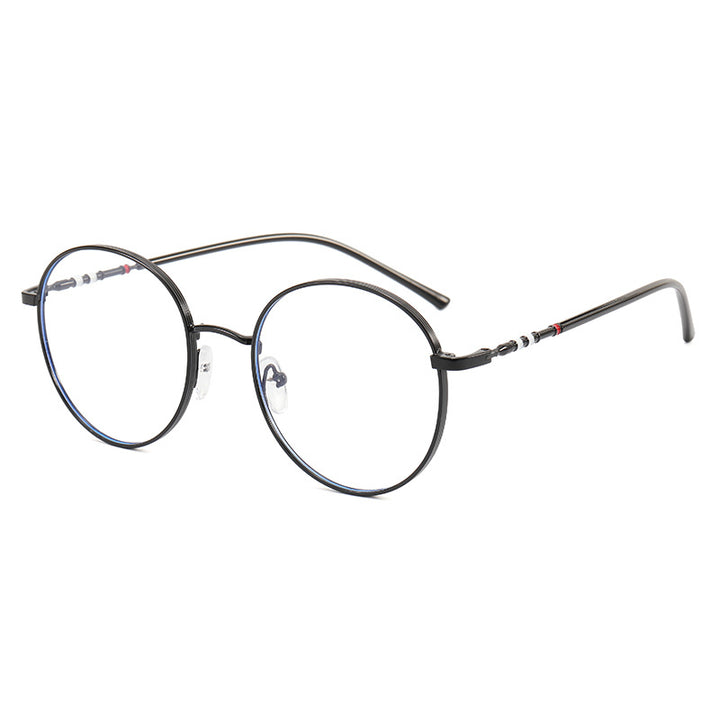 Ladies fashionable round sunglasses with elegant metal frame Stornfield