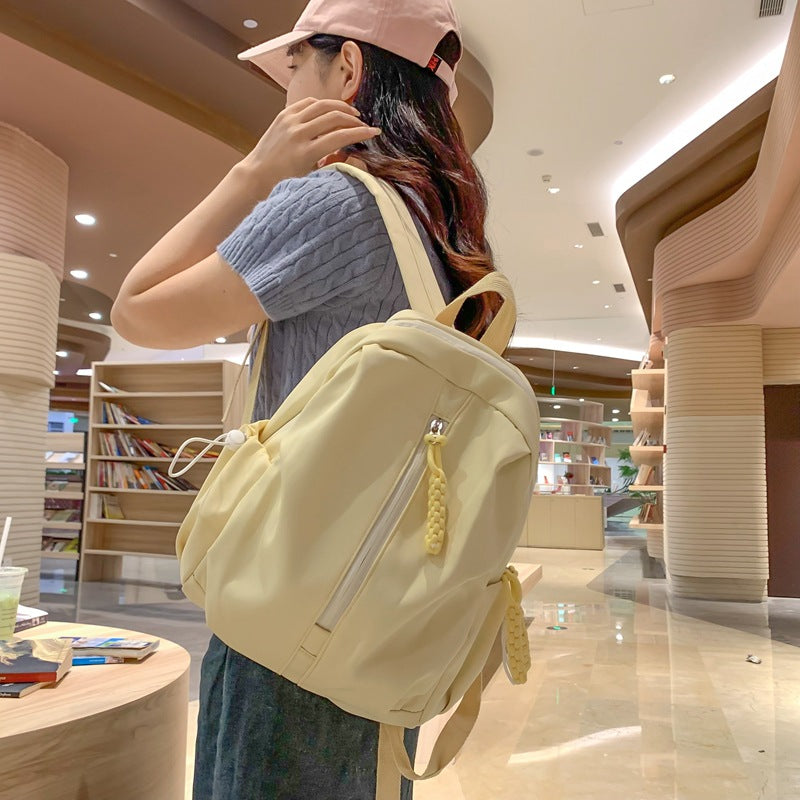 Backpack with Cute Plush Keychain and Practical Storage Stornfield