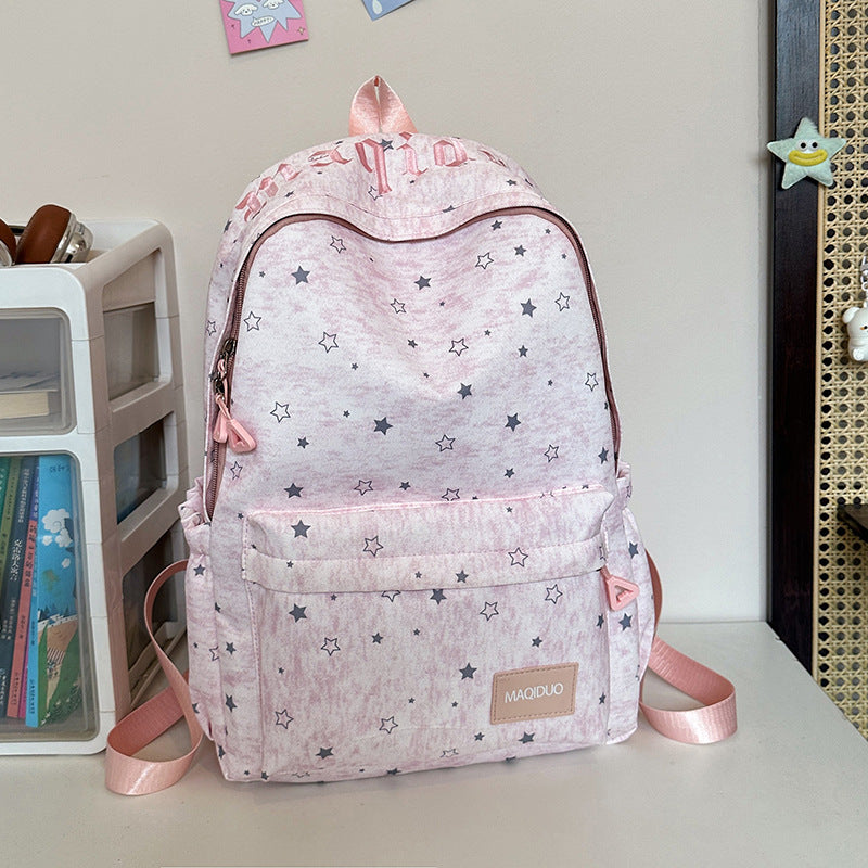 Star-Embellished Casual Backpack Stornfield