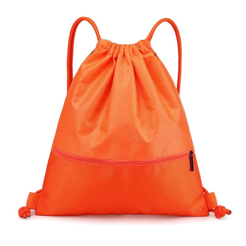 Honeycomb Patterned Drawstring Gym Bag Stornfield