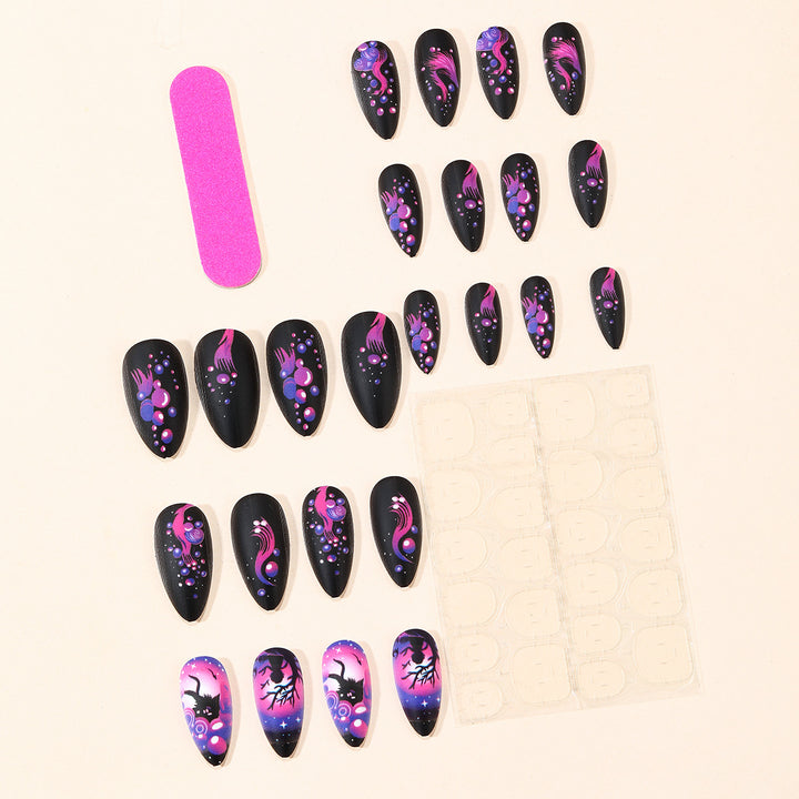Fantasy-Inspired Stiletto Nail Art Extensions Stornfield