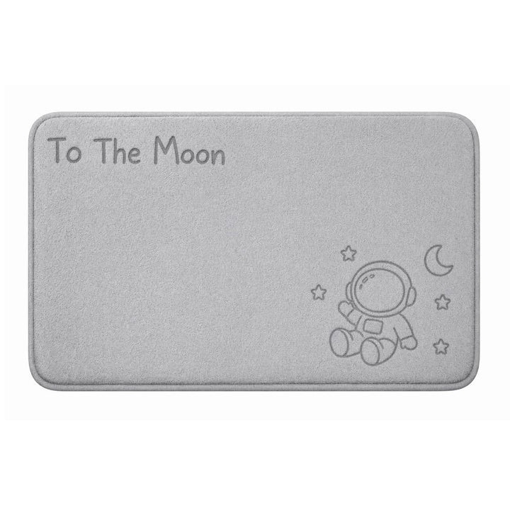 Plush Bath Mat with Cute Bear Design