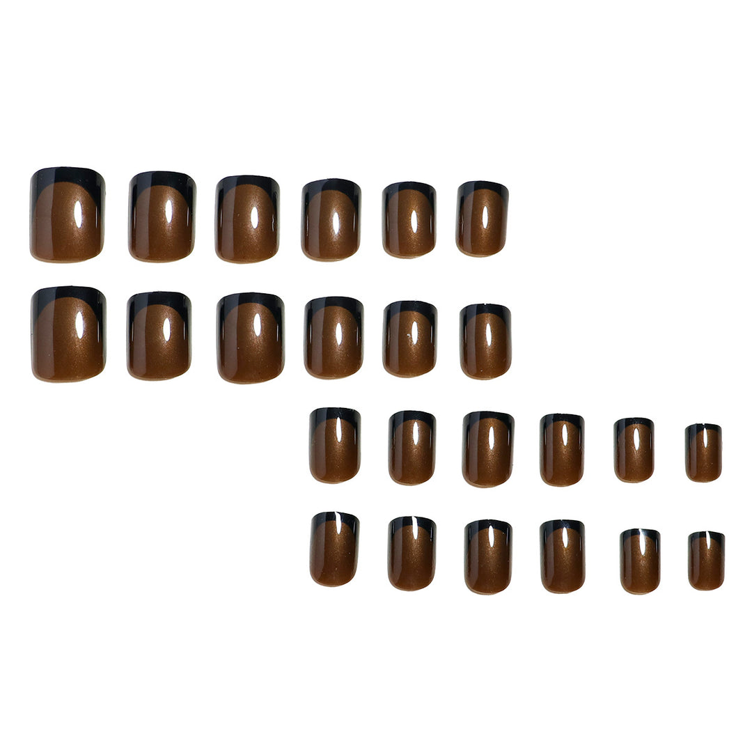 Elegant French Tip Press-On Nails Stornfield