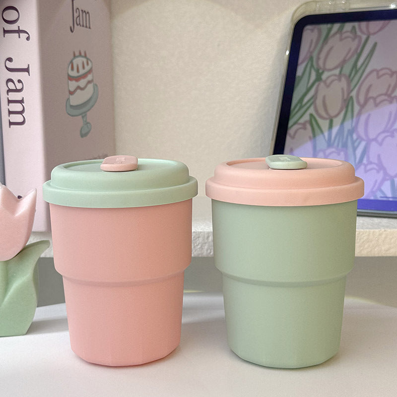 Women's Reusable Drinking Cup with Integrated Straw and Secure Closure Stornfield