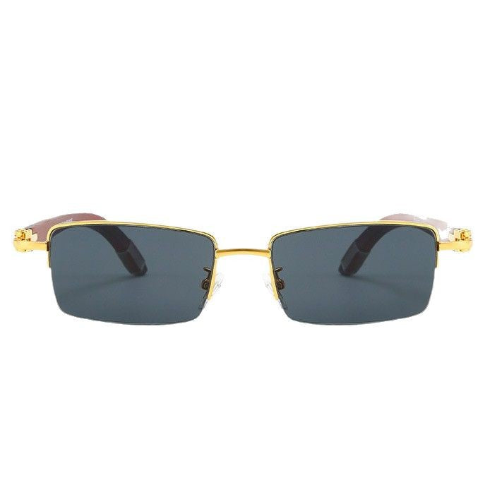 Ladies modern square sunglasses with luxurious metal frame Stornfield