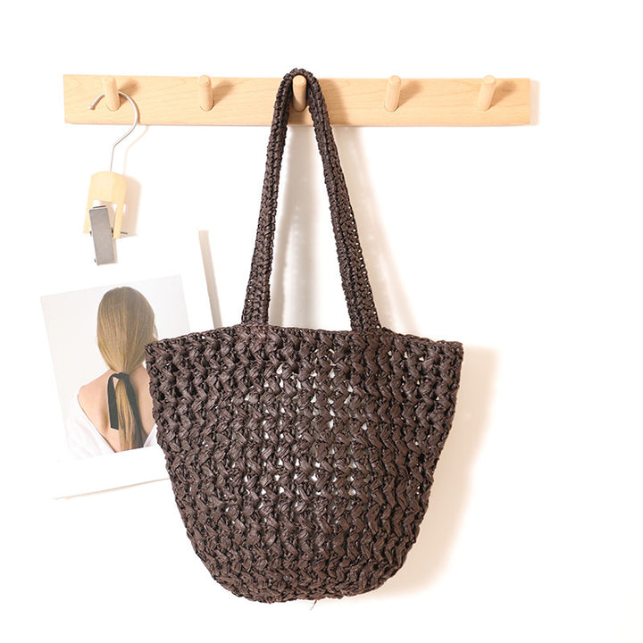 Braided Bast Crossbody Bag with Generous Interior Capacity Stornfield
