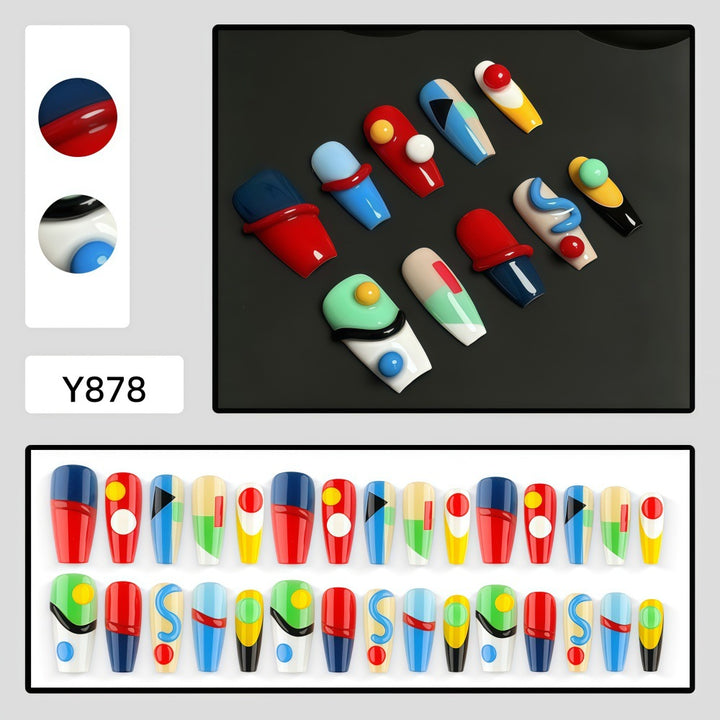 Creative Art Nails in Modern Geometric Style Stornfield